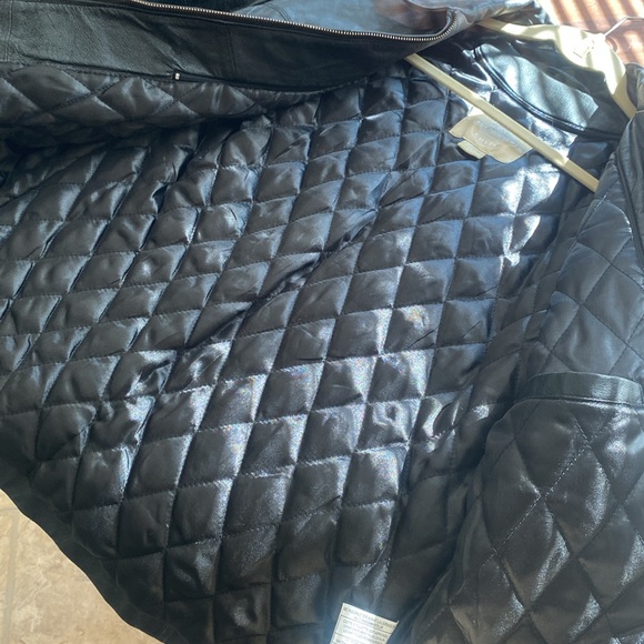 Black Dana Erin genuine Leather jacket size medium - Picture 7 of 7